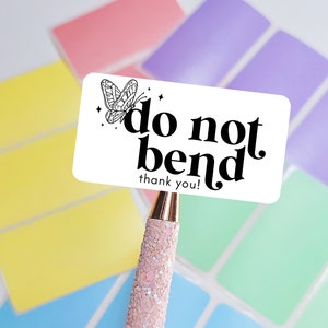 Do not bend sticker | Do not bend packing stickers | Do not bend label | Fragile Sticker | Packing supplies | Business Stickers |Do not bend