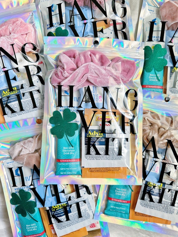 St. Patrick's Day Hangover Kit Resealable Bags