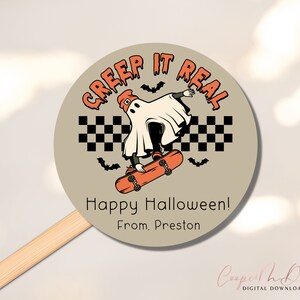 Trick or Treat Bag Stickers | Halloween Labels | Custom Halloween Stickers | Halloween Sticker | Personalized Halloween Candy Label
