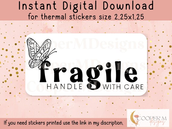 Fragile Handle With Care Fragile Sticker PNG Fragile PNG - Etsy