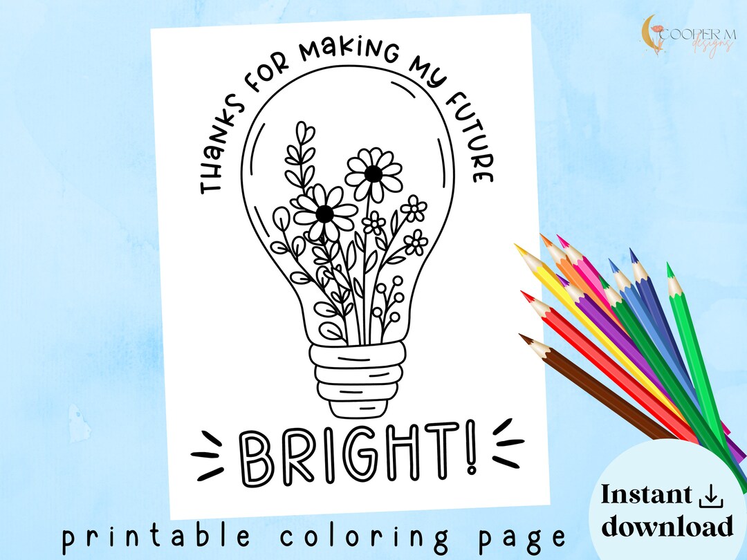 Teacher Appreciation Letter, Thank You Teacher Coloring Page, Thank You ...