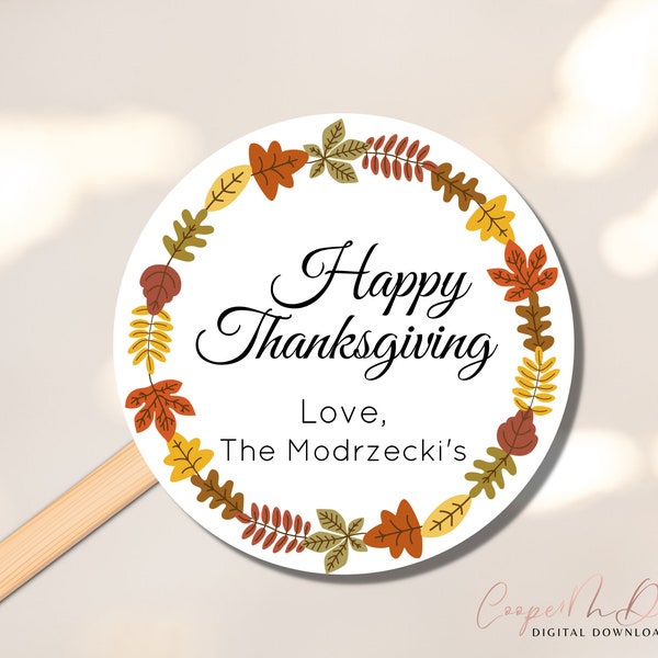 Happy Thanksgiving Stickers, Thanksgiving Favor Stickers, Thanksgiving Treat Bags, Teacher Thanksgiving Stickers, Personalized Stickers
