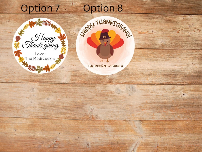 Happy Thanksgiving Stickers, Thanksgiving Favor Stickers, Thanksgiving Treat Bags, Teacher Thanksgiving Stickers, Personalized Stickers Bild 3