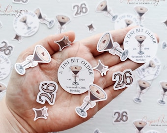 Espresso Martini Birthday Confetti, Dirty 30 Decor