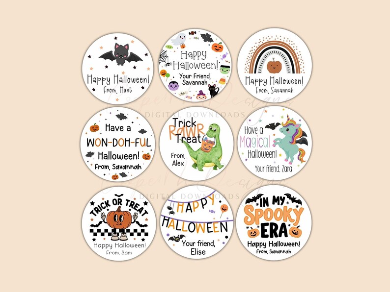 Halloween Stickers, Kids Halloween Stickers, Halloween Party Favors