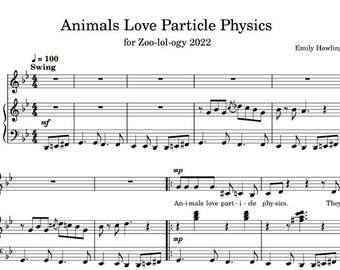 Animals Love Particle Physics Sheet Music