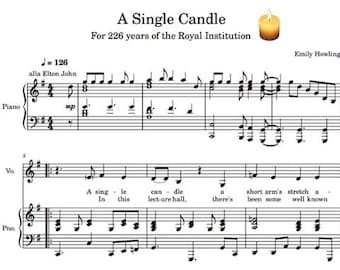 A Single Candle (Ri song) Sheet Music