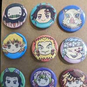 Slayer of Demons Buttons