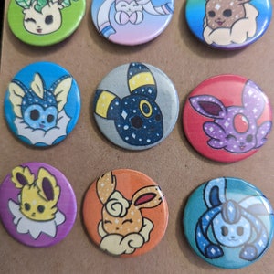 Eeveelution-knoppen