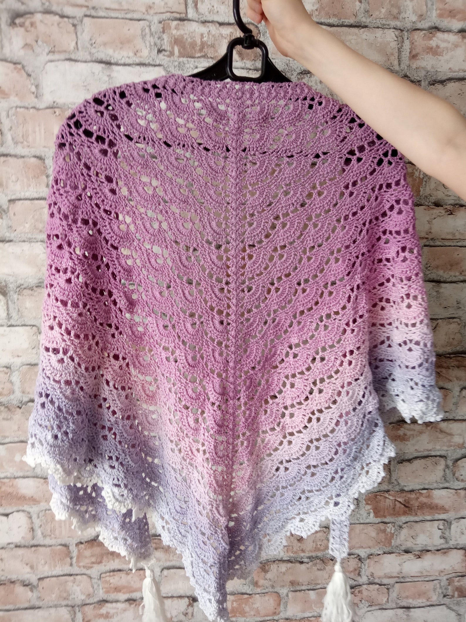 crinkled cotton shawl