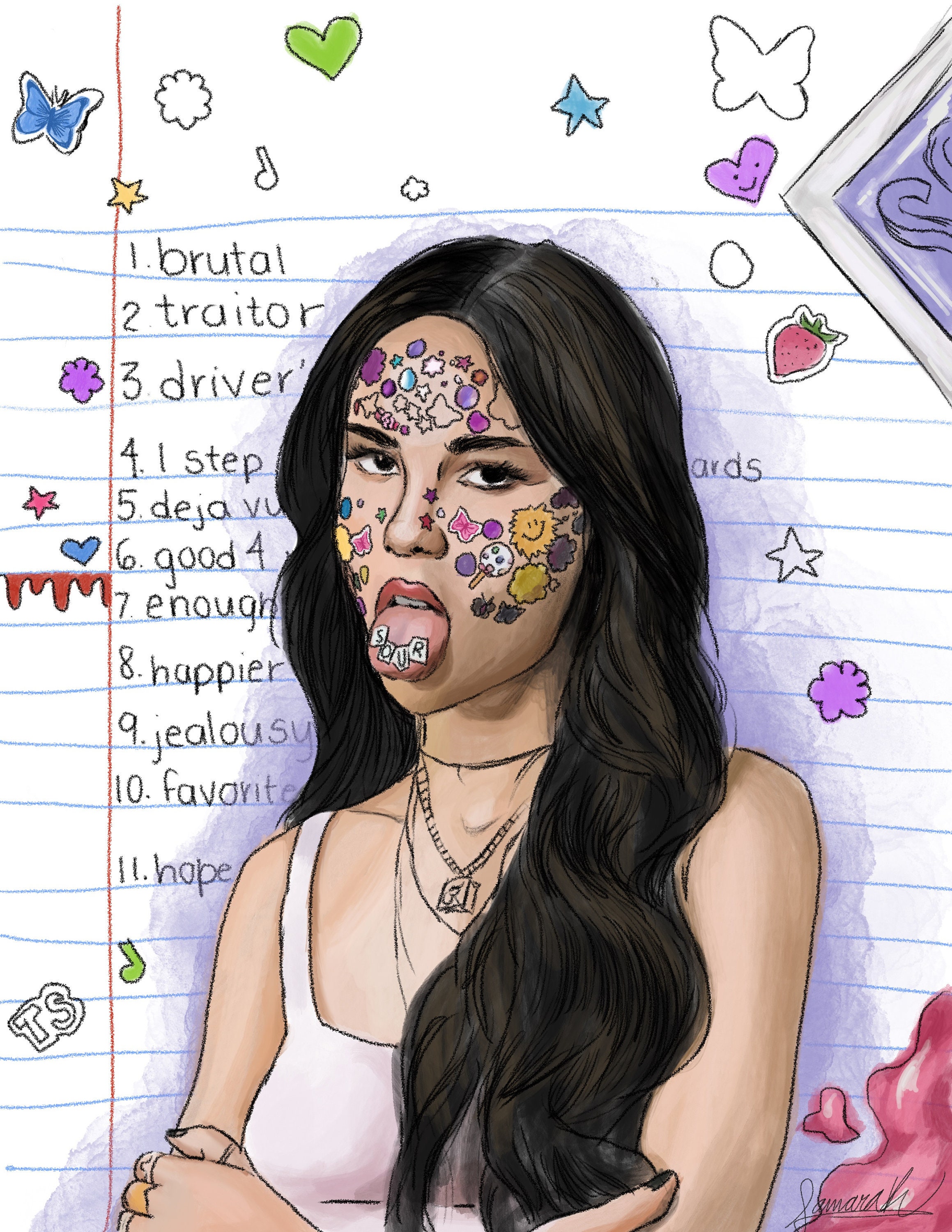 Sour Olivia Rodrigo Drawing