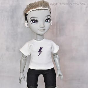 Puppen T-SHIRT für Rainbow High , handgefertigte Puppenkleidung