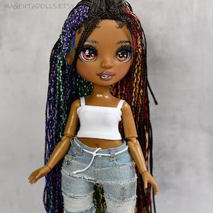 Poppentop voor Rainbow High, handgemaakte poppenkleding