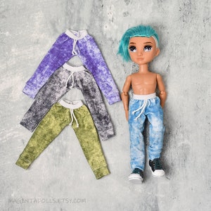 Hose für Rainbow High Jungen, Jogger, handgemachte Puppenkleidung