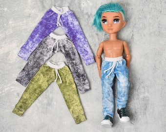 Pants for Rainbow High boy, joggers, handmade doll clothes