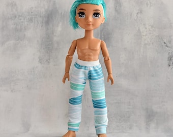 Pants for Rainbow High boy, joggers, handmade doll clothes