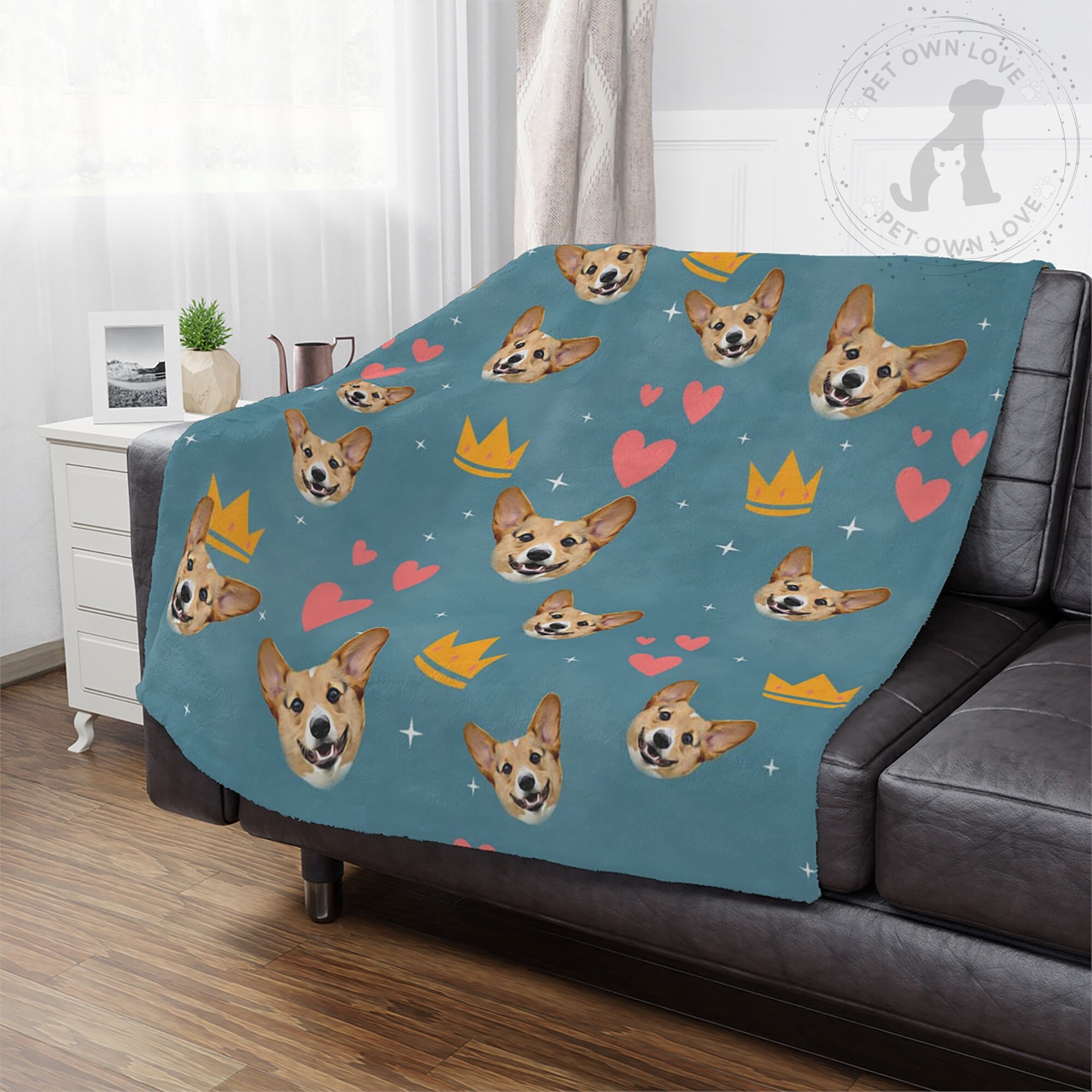 Custom Dog Blanket Personalized Dog Throw Blankets Custom Etsy