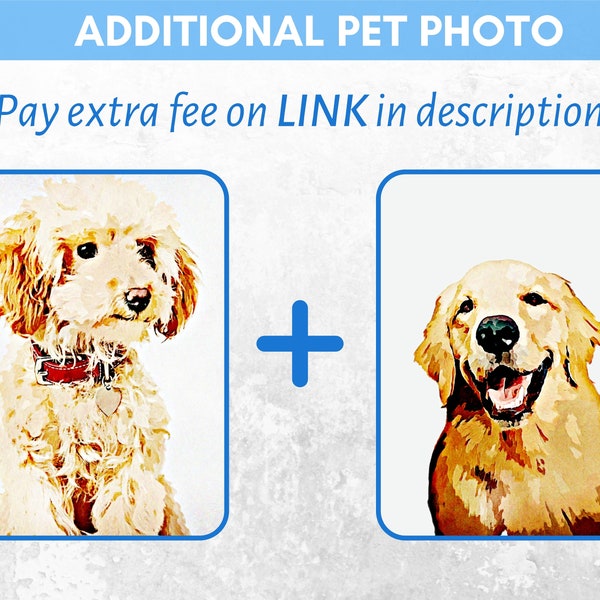 Add on item for additional customized pet photo - NOT buy separately
