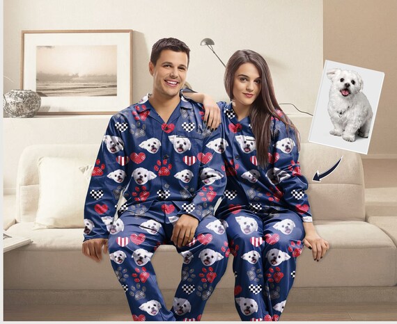 Couple and online dog pajamas