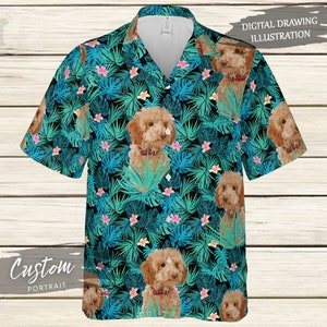 Dog Personalized Hawaiian Shirt, Short Slevee Hawaiian Aloha Shirt, Hawaii Style, Unique Gift Ideas, Meaningful Birthday Presents