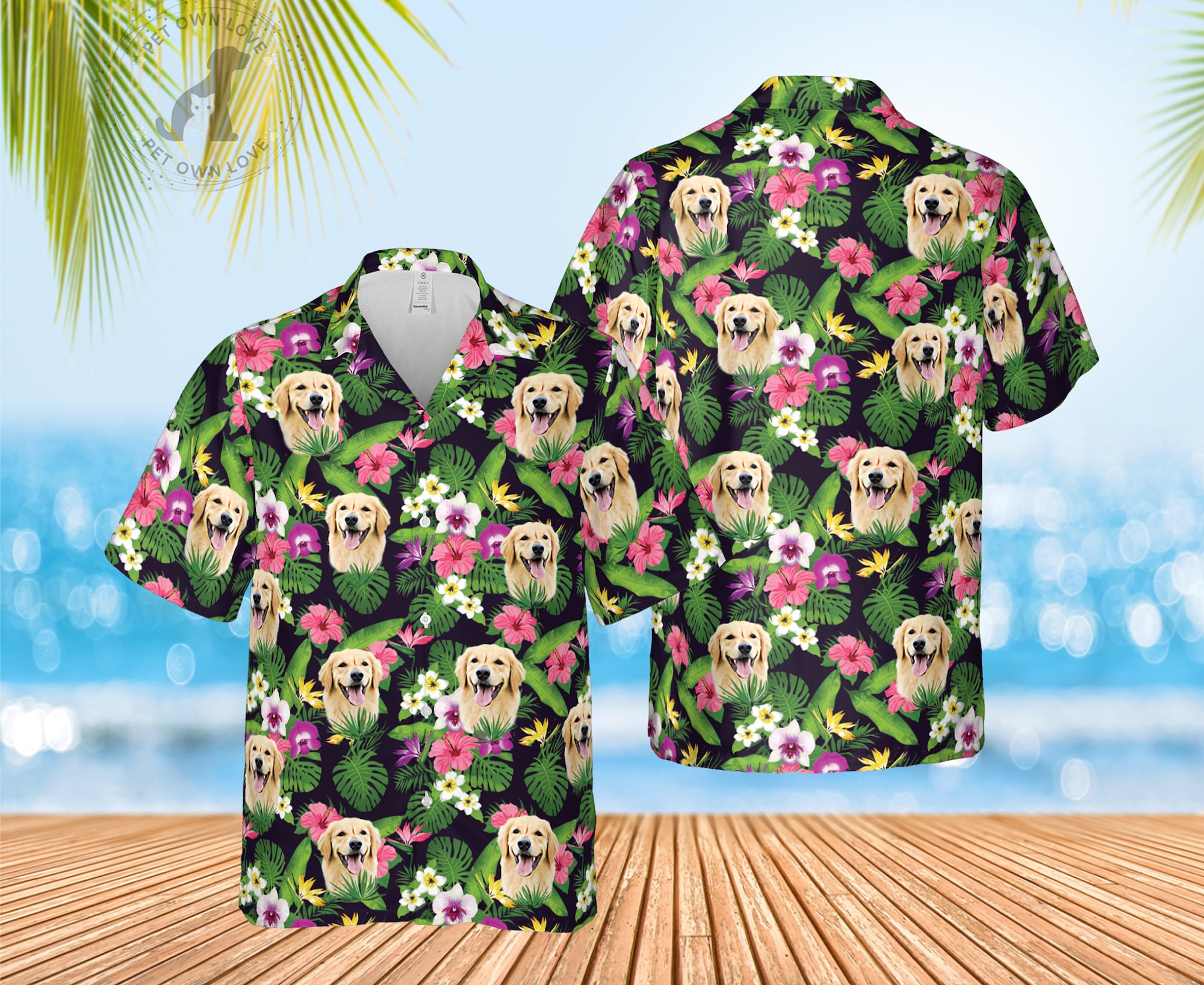 Discover Dog Lover Beach Aloha Holiday Hawaiian Shirt