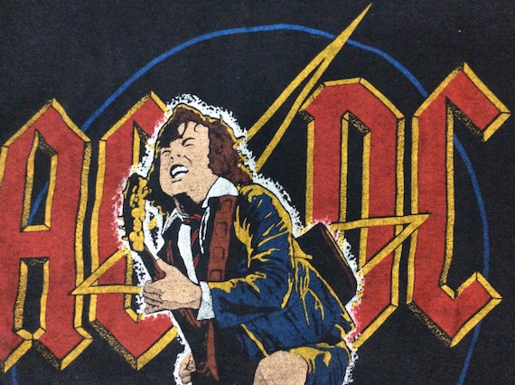 AC/DC “Angus” 80s original Vintage t shirt size S, co… - Gem