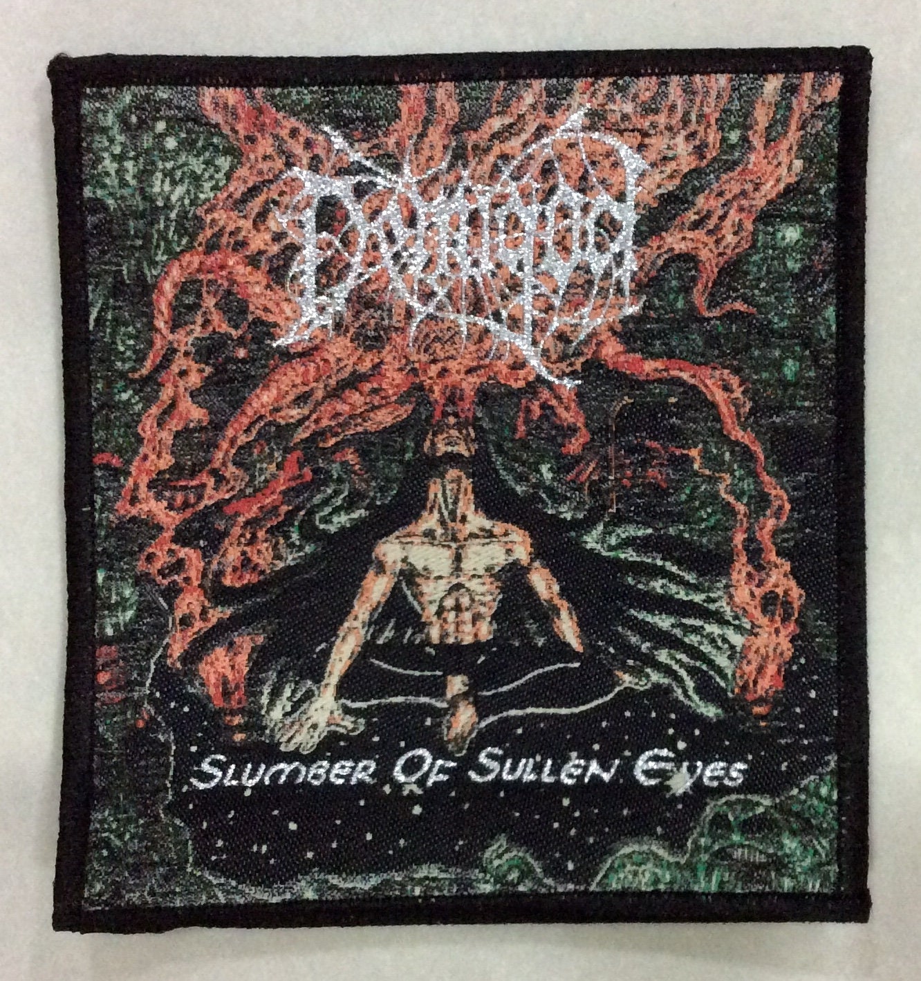 DEMIGOD “slumber of Sullen Eyes” Woven Patch Dead Stock, Brutal