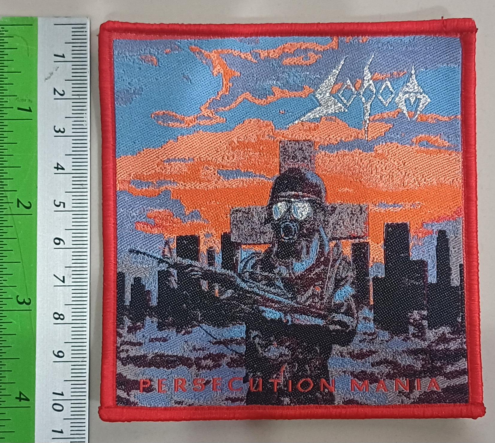 SODOM Persecution Mania Woven Patch, Red Border, Dead Stock - Etsy