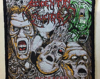 ACCIDENTAL SUISIDE "fallecido" tejido parche limitado brutal grind gore death metal