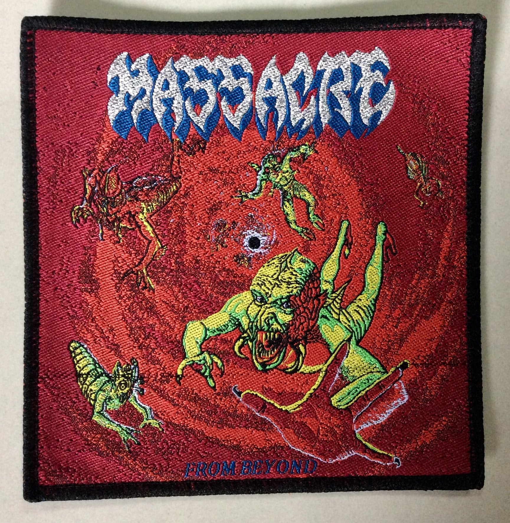 MASSACRE “from beyond” woven patch dead stock, limited
