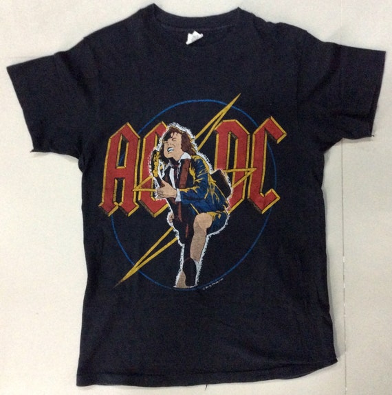 AC/DC “Angus” 80s original Vintage t shirt size S, co… - Gem