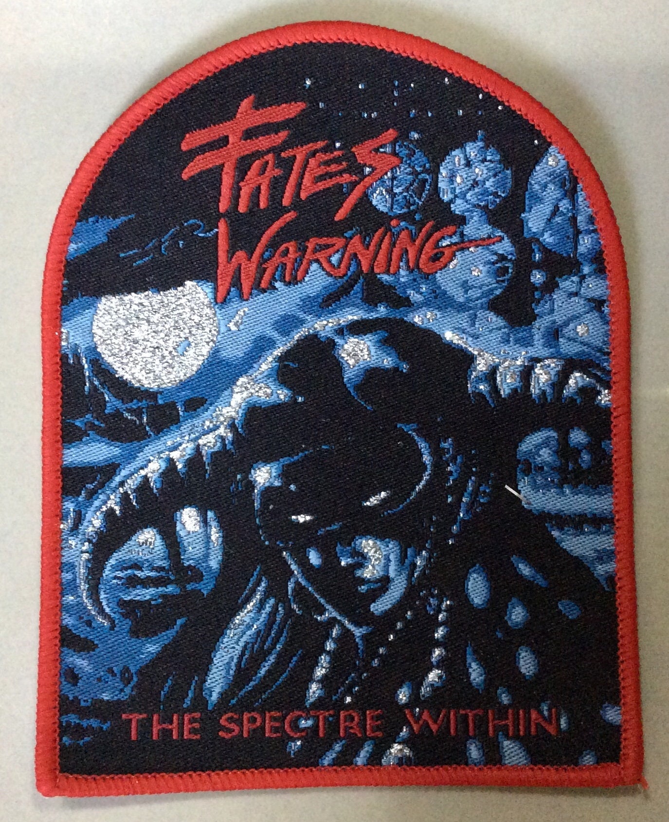 FATES WARNING “the Spectre Within” Woven Patch Red Border Speed
