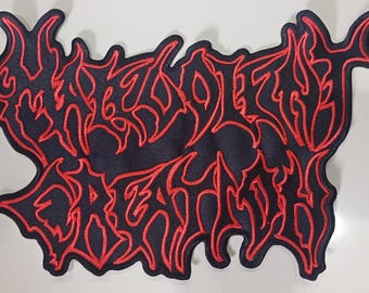 MALEVOLENT CREATION Big Logo Back shape Embroidered Patch backpatch death thrash metal