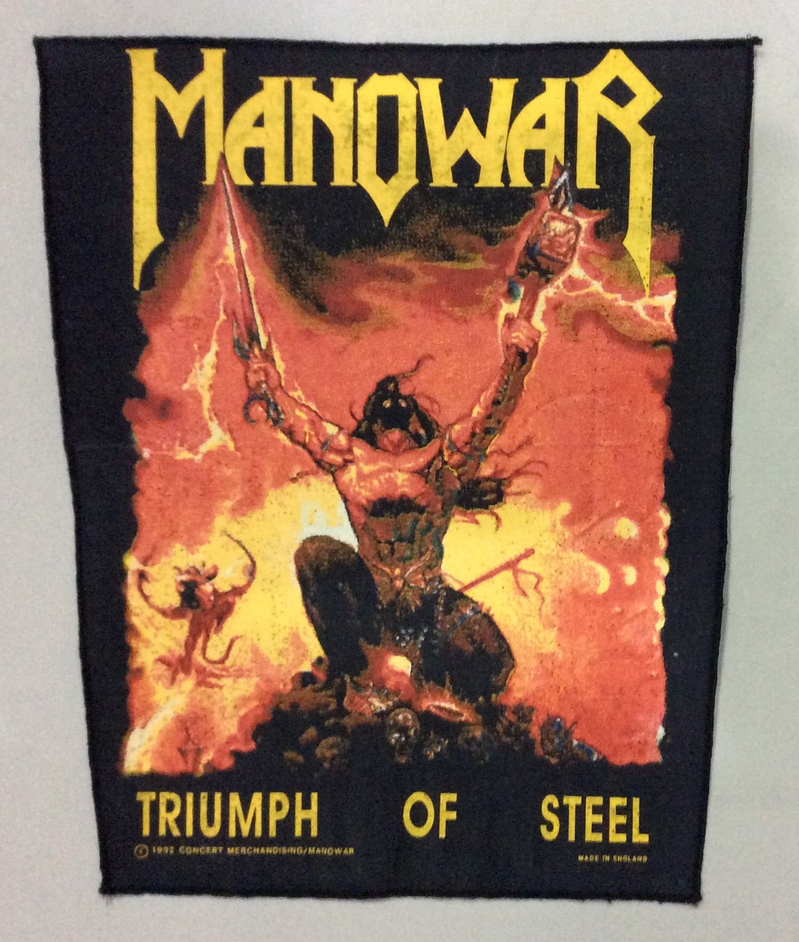 MANOWAR triumph of Steel Original 1992 Vintage Backpatch - Etsy
