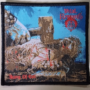 VITAL REMAINS "Ondskans ikoner" vävd lapp - begränsad upplaga