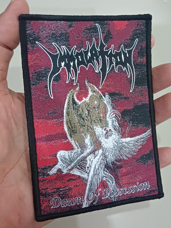 IMMOLATION「Dawn of Possession」織りパッチ、残忍なゴアグラインド