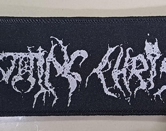 ROTTING CHRIST Pasek tkany naszywka czarny thrash death metal satanistyczny zły rzadki