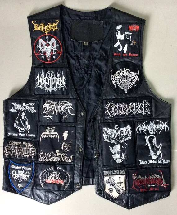 Black Metal Leather Battle Jacket ubicaciondepersonas.cdmx.gob.mx