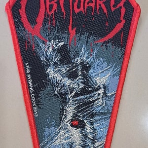 OBITUARY “tour 2013” woven official patch dead stock, limited death metal