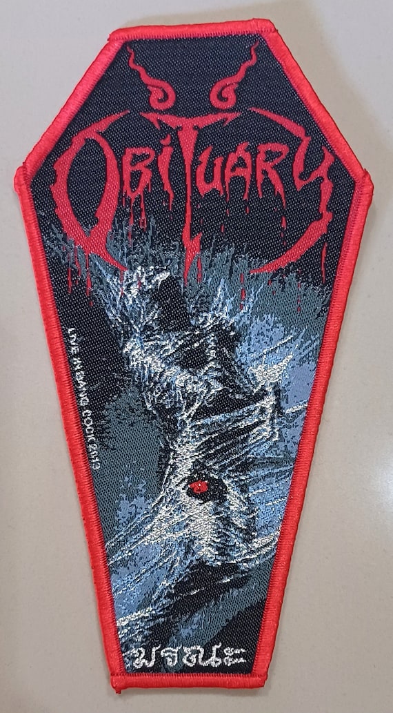 OBITUARY “tour 2013” Woven Official Patch Dead Stock, Limited