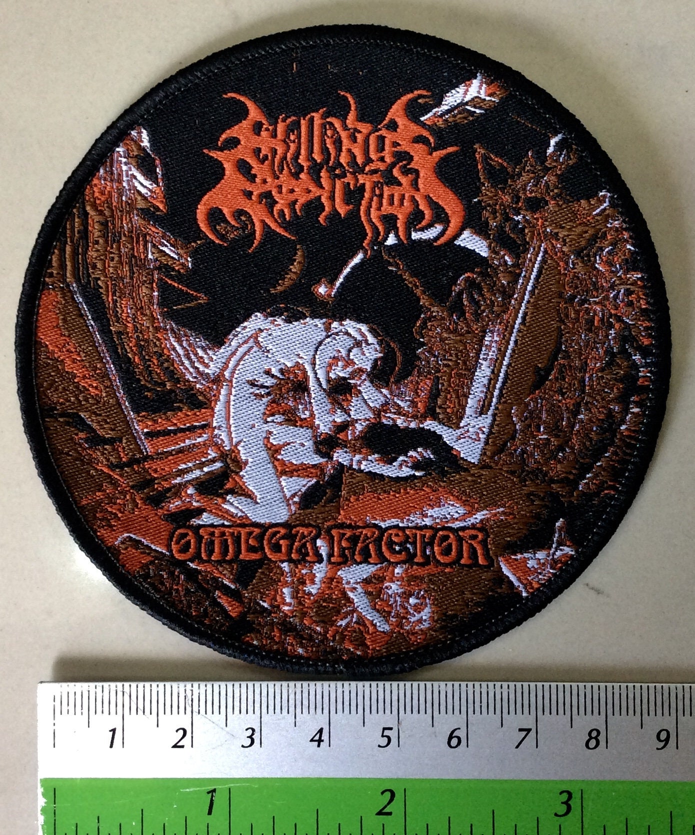 KILLING ADDICTION “omega Factor” Woven Patch Limited Death Metal