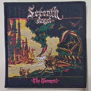 SEVENTH ANGEL "The Torment" Woven Patch - thrash doom stoner epic heavy metal  limited rare