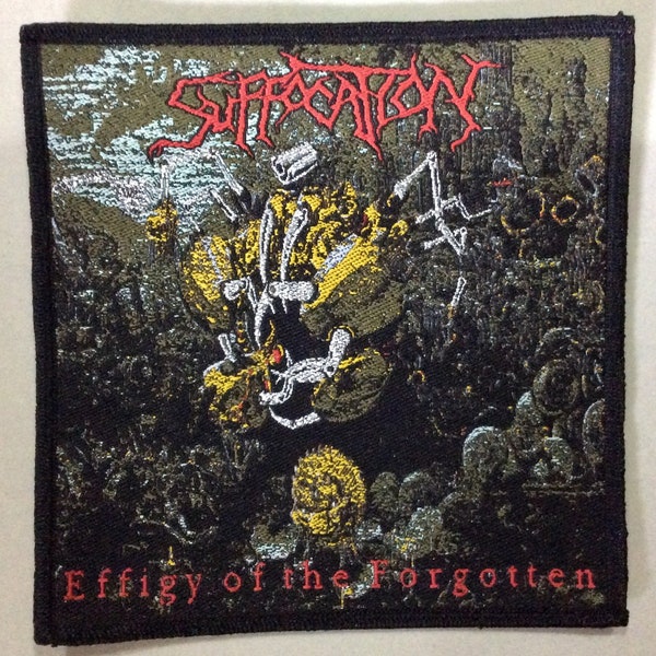 SUFFOCATION “effigy of the forgotten” woven Patch dead stock, brutal doom death metal limited