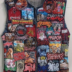 Old School Heavy Metal Battle Jacket FULL Death Metal Battle Vest