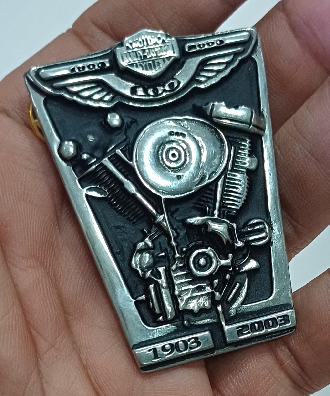 【Harley Davidson】純銀刻印あり含む　ヴィンテージブローチ　3点 Harley Davidson Sterling Silver Pin - Etsy