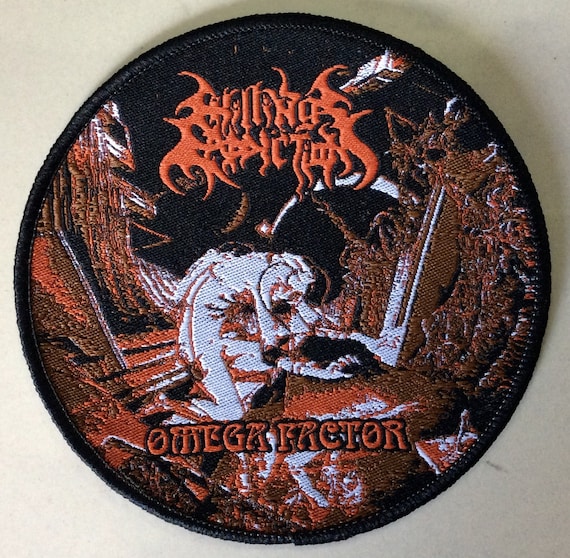 KILLING ADDICTION “omega Factor” Woven Patch Limited Death Metal