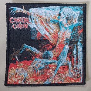 CANNIBAL CORPSE "Tomb of the Mutilated" Vävd lapp Svart kant brutal grind gore death metal