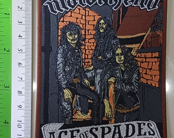 Motorhead Ace Of Spades Woven Patch – Officially Licensed Sew-On