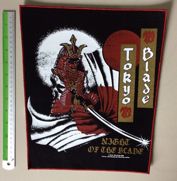 TOKYO BLADE “night of the Blade” Backpatch Nwobhm Glam Heavy Metal