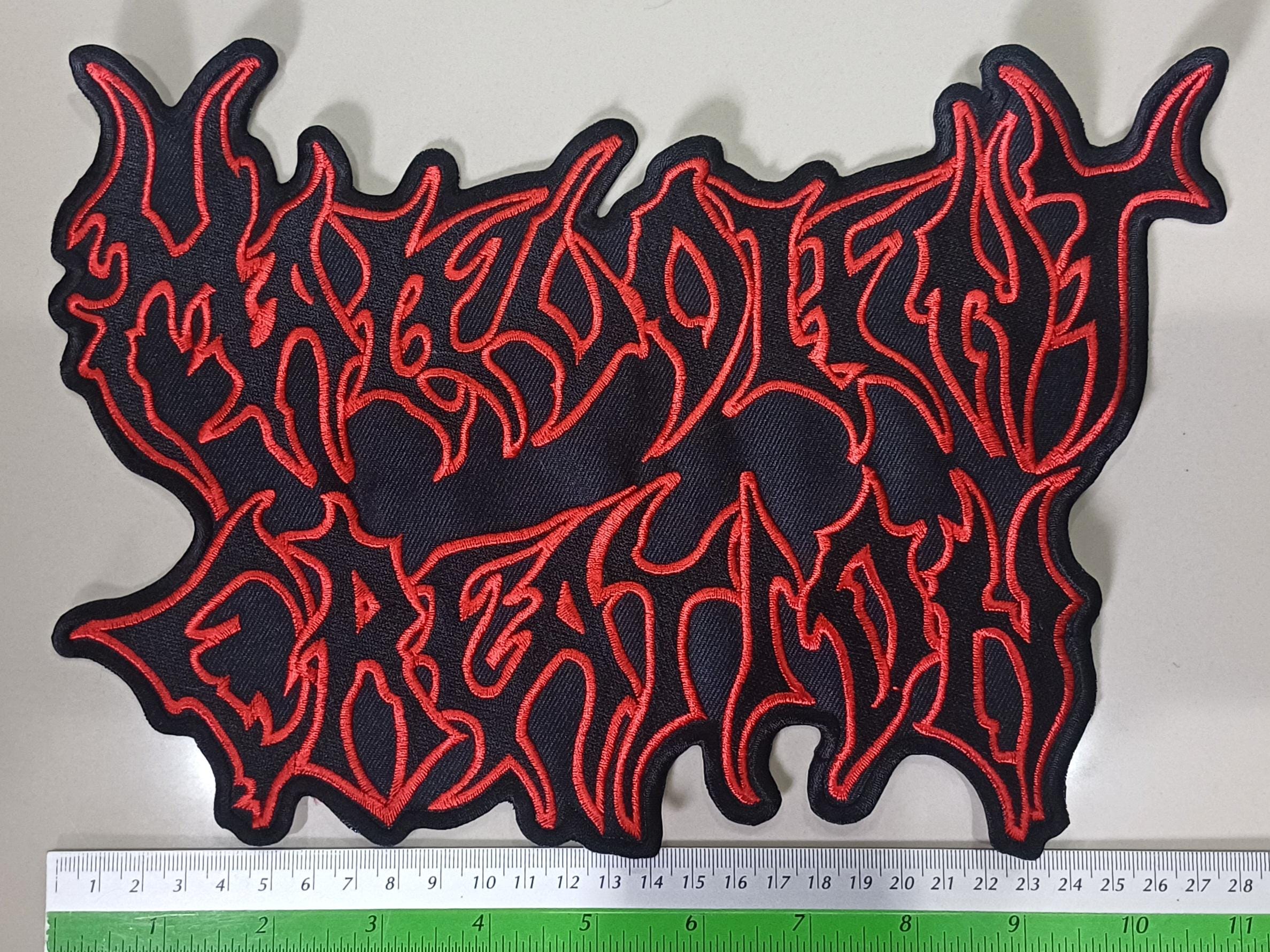 MALEVOLENT CREATION Big Logo Back Shape Embroidered Patch